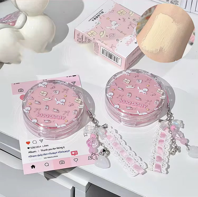 Jojo Diary Waterproof Cushion Foundation with charm