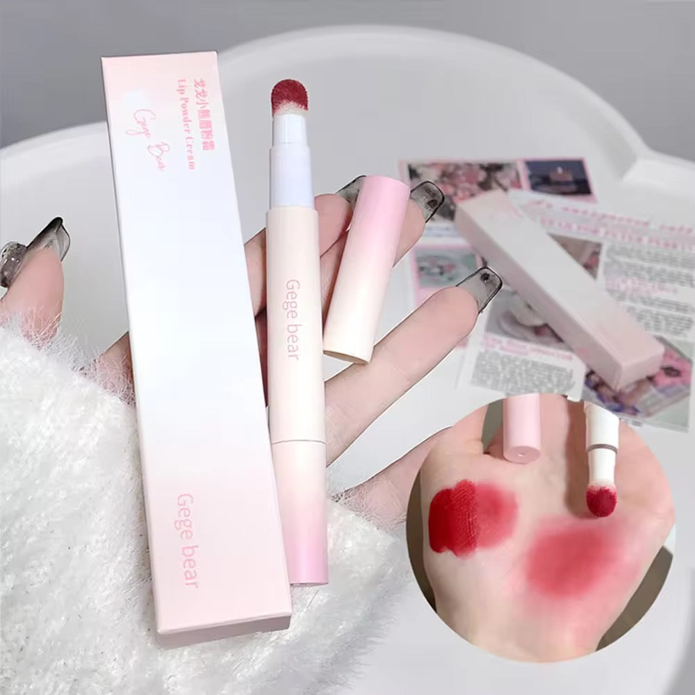 Gege bear velvety powder mist lipmud