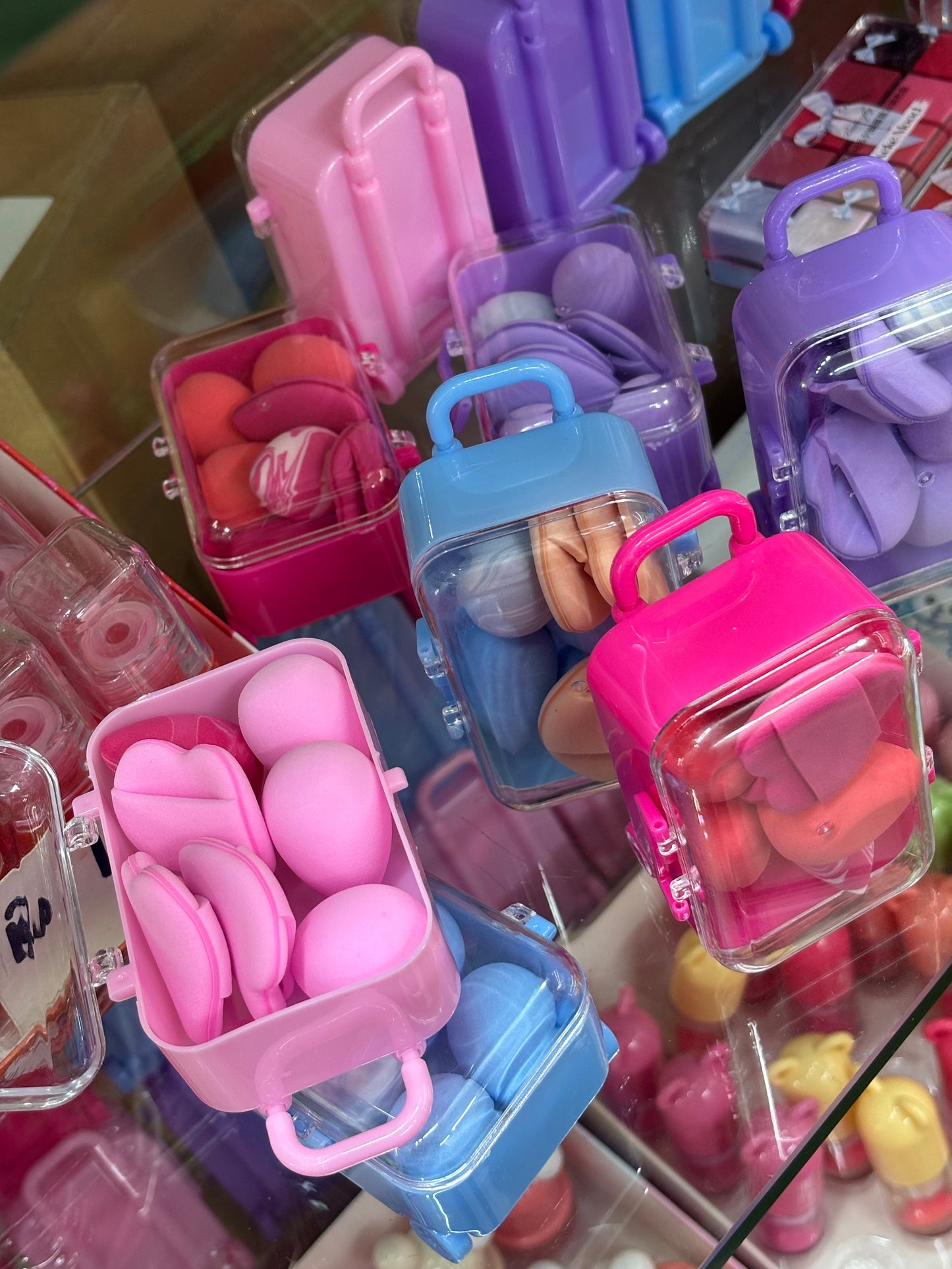 Mini Makeup trolley sponge set