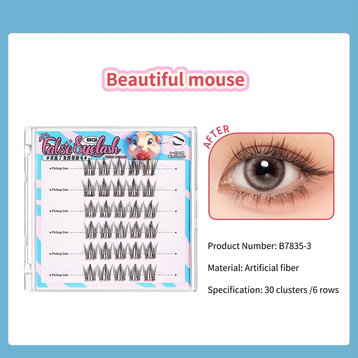 Bqi Glue Free Self adhesive Lashes