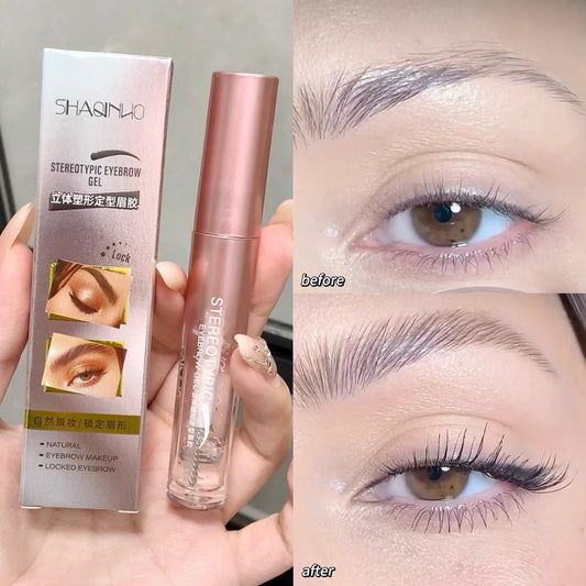 SHAQINUO Three-dimensional Shaping Eyebrow Gel Transparent Gel Create Natural Wild Eyebrow Long-lasting Makeup