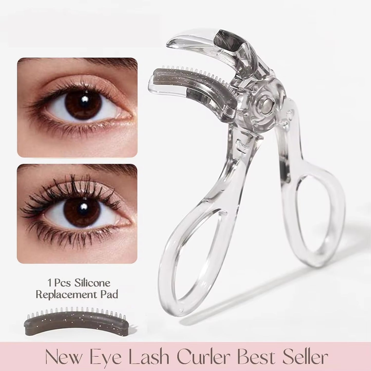 GECOMO  Eyelash curler with comb teeth