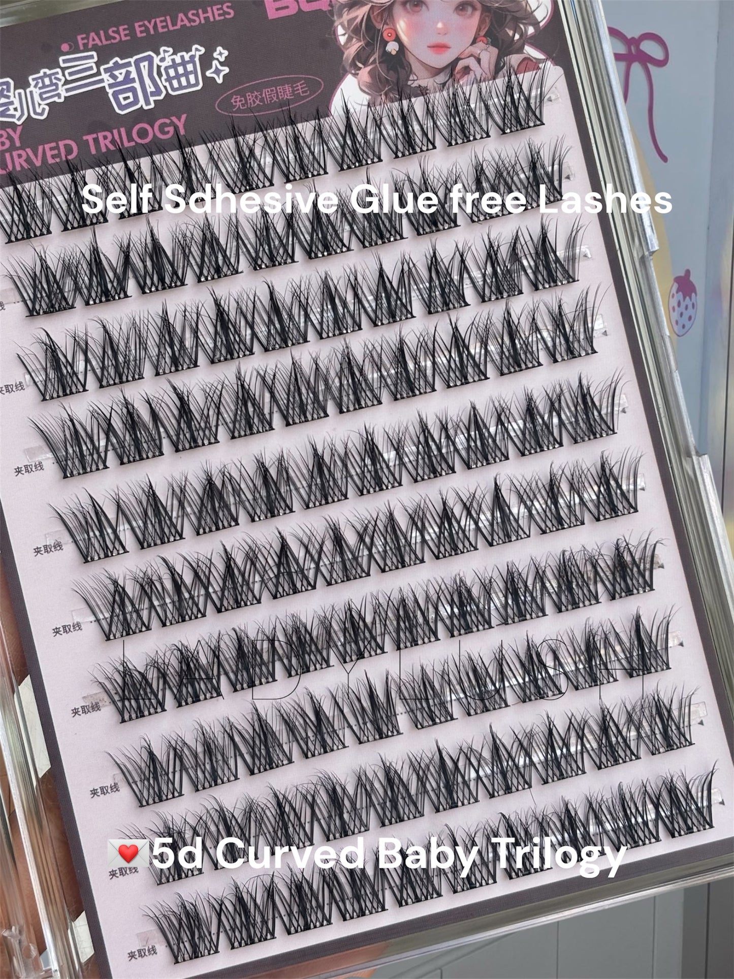 Bqi self adhesive glue free lashes