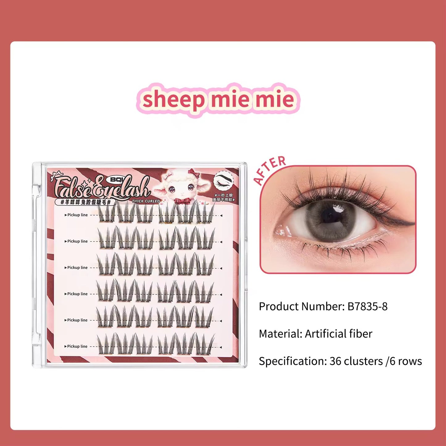 Bqi Glue Free Self adhesive Lashes