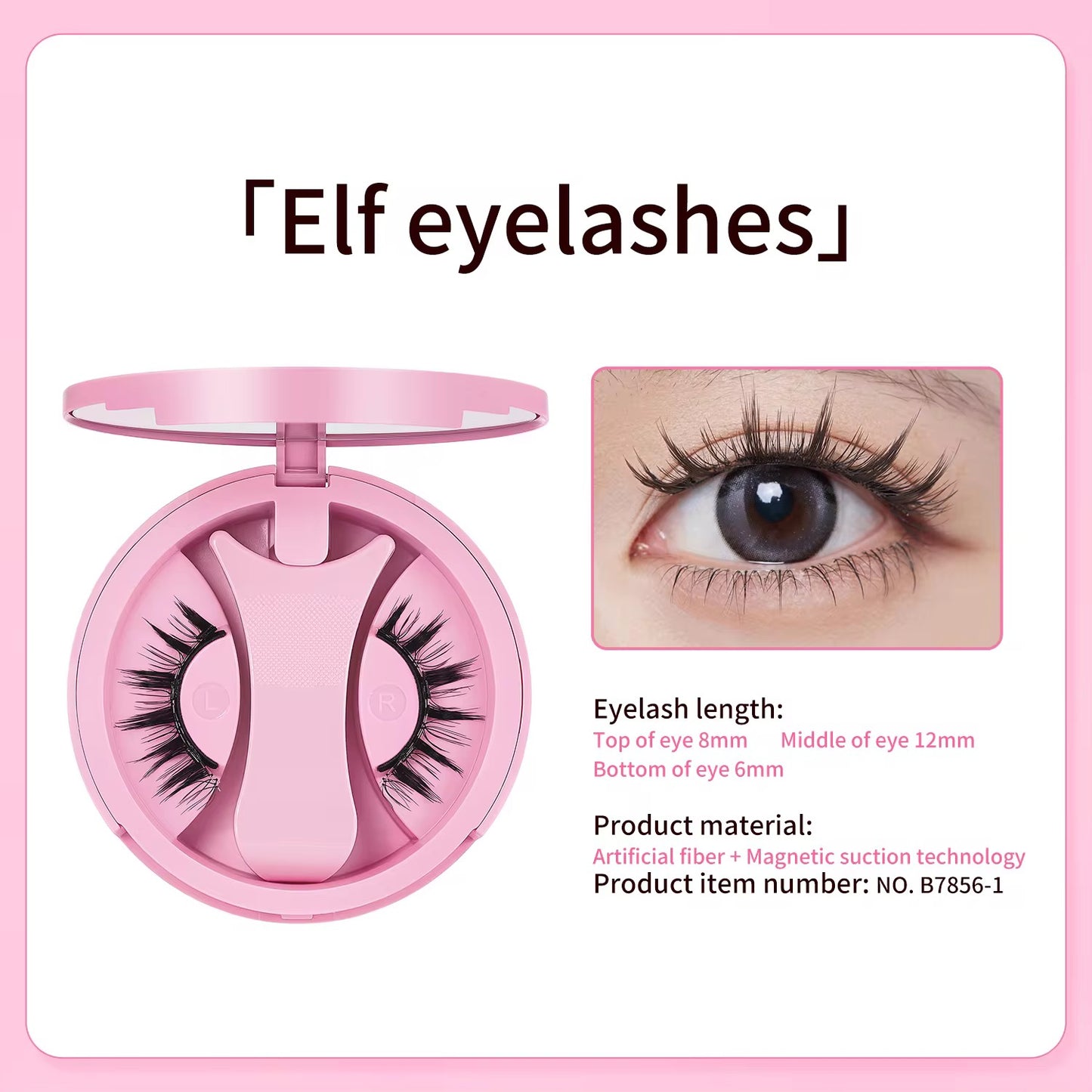 Bqi Magnetic Eyelash Reusable