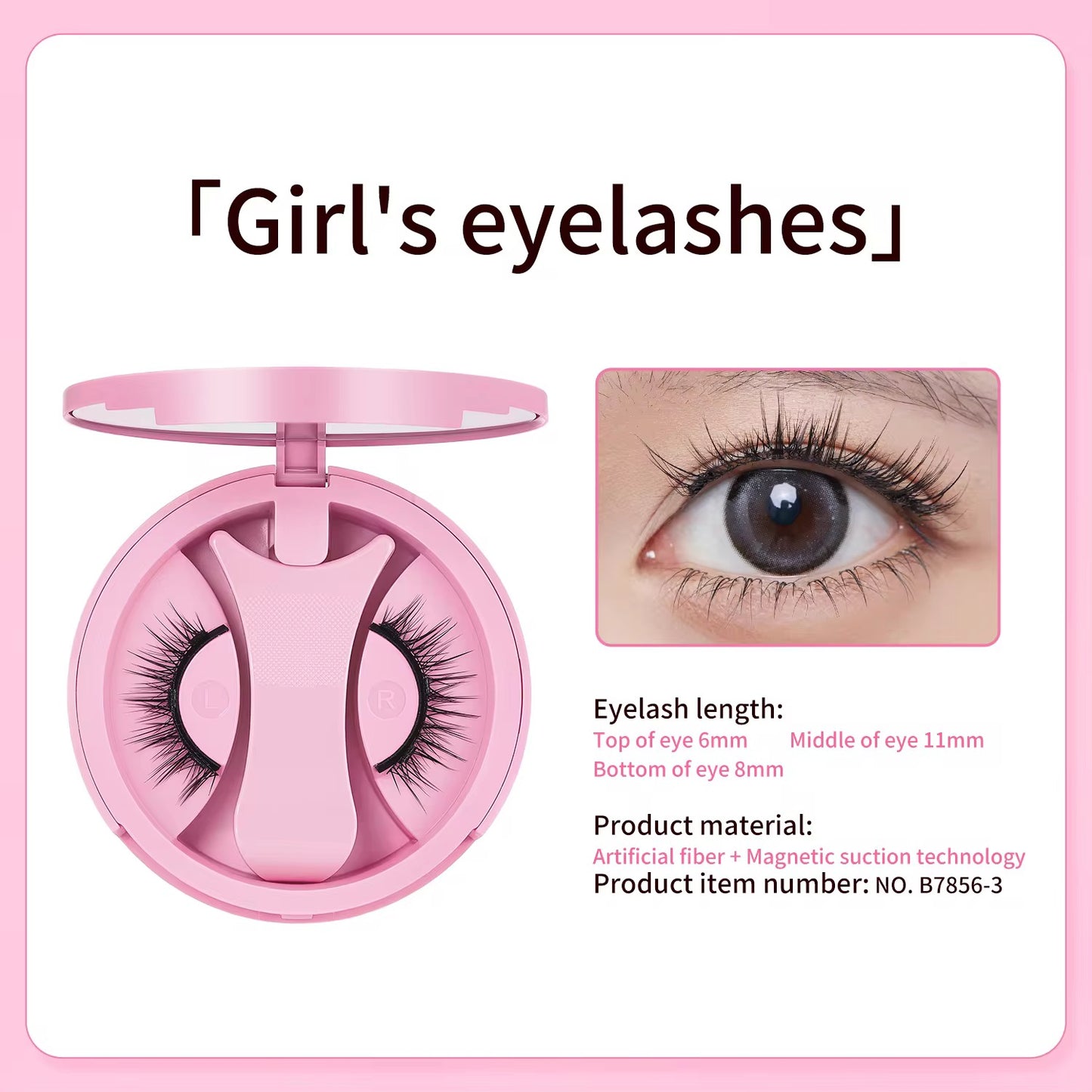 Bqi Magnetic Eyelash Reusable