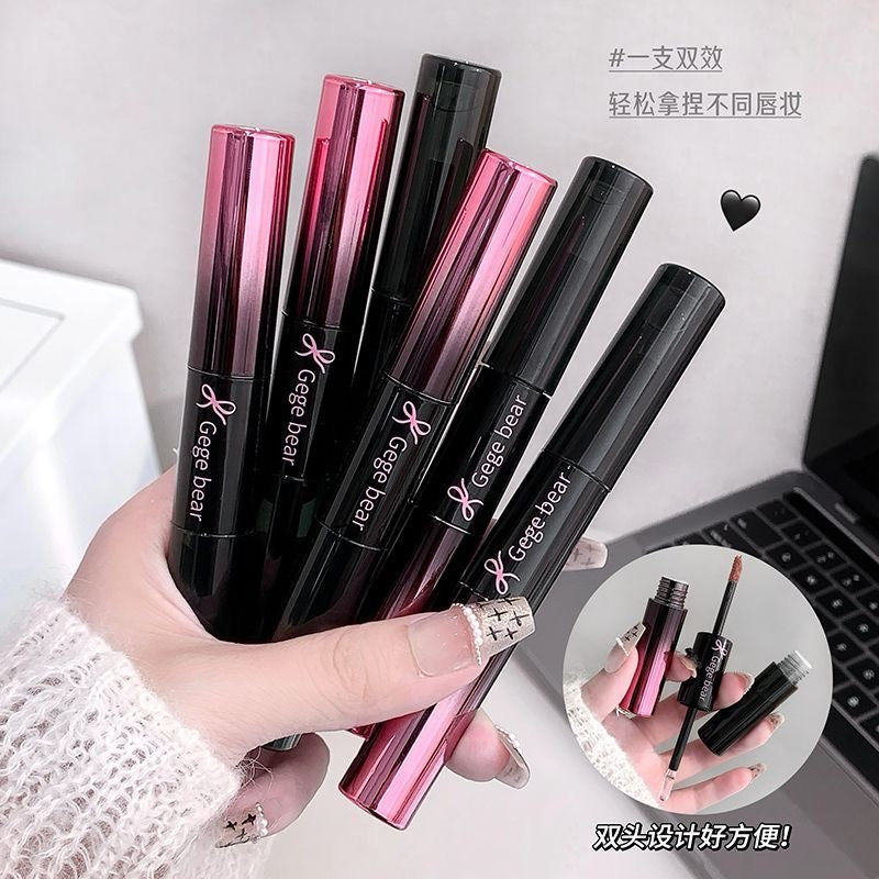 Gege bear Dual Lipgloss + Lipstick