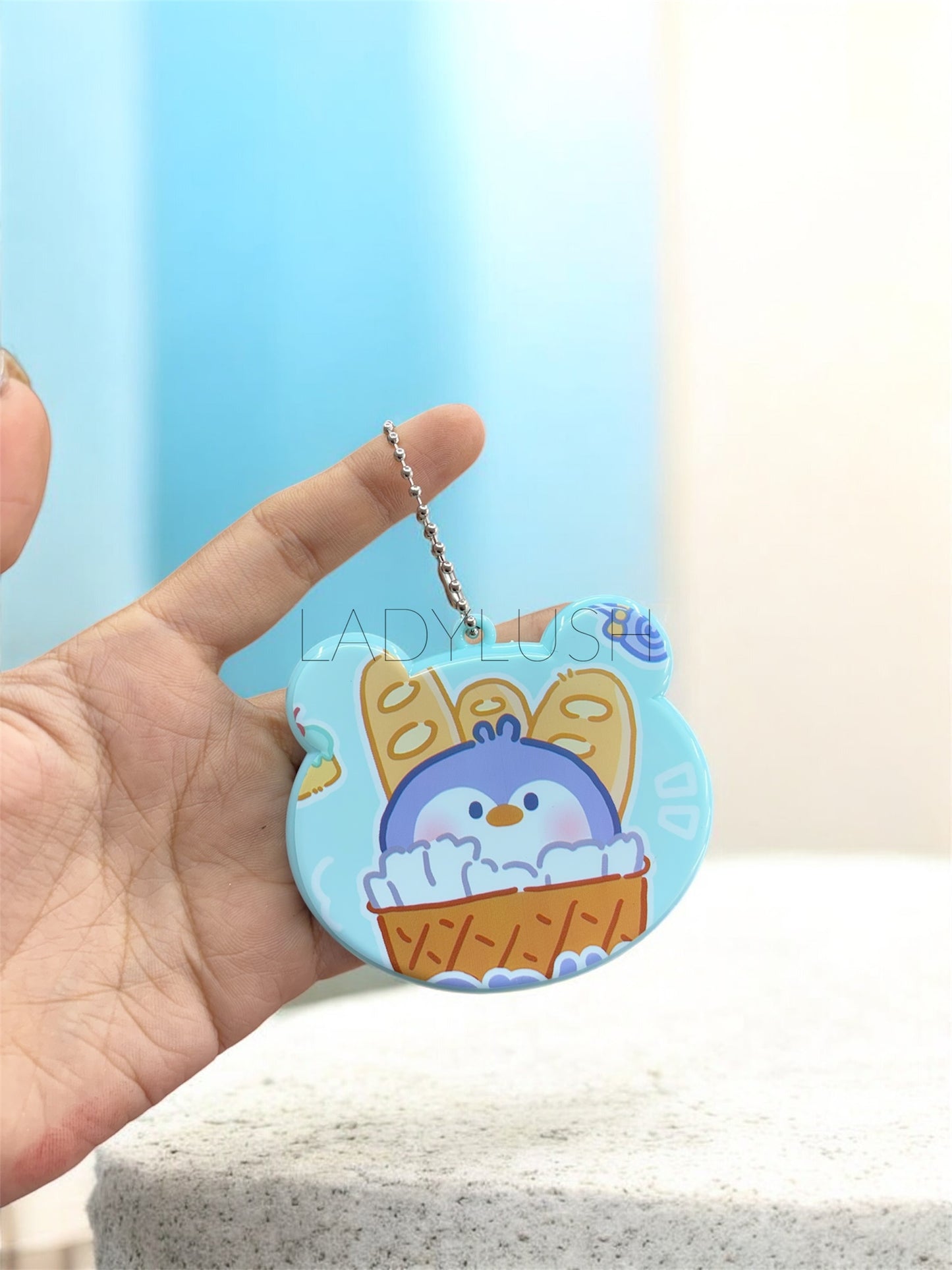 Mirror charm with Comb (Random colour)