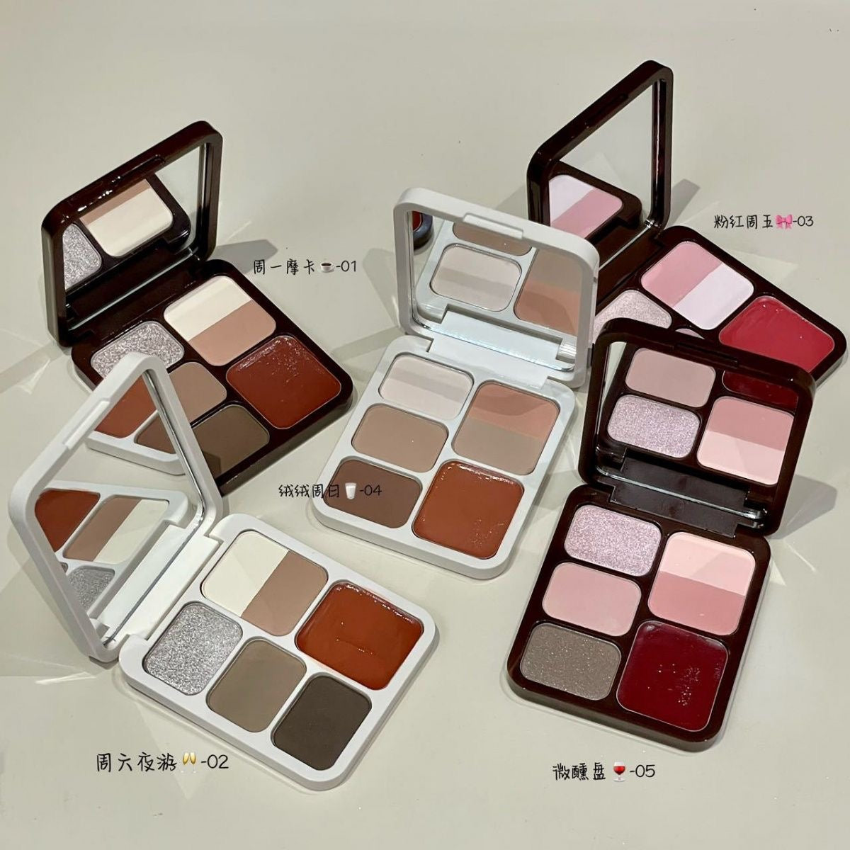 Her orange Makeup pallete