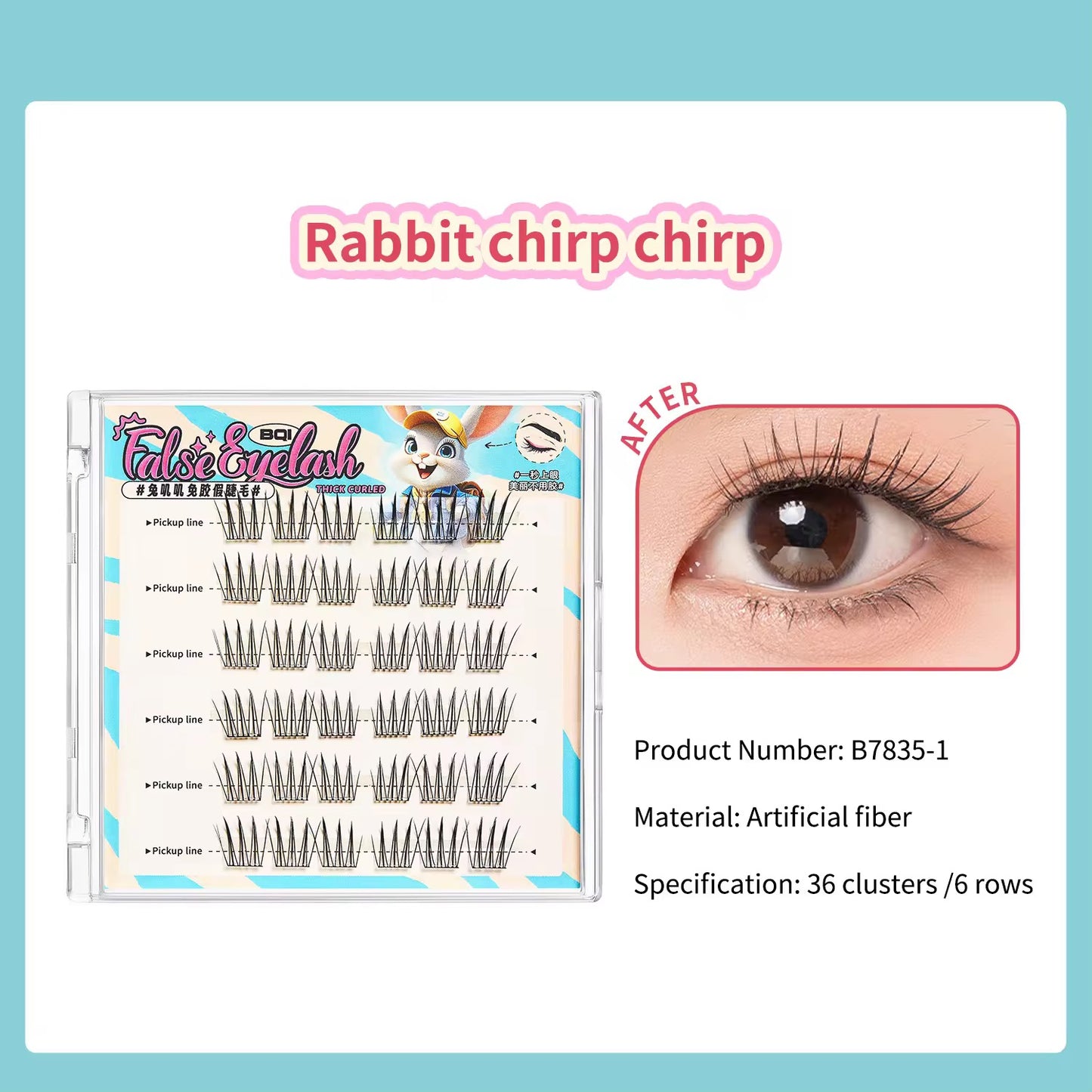 Bqi Glue Free Self adhesive Lashes