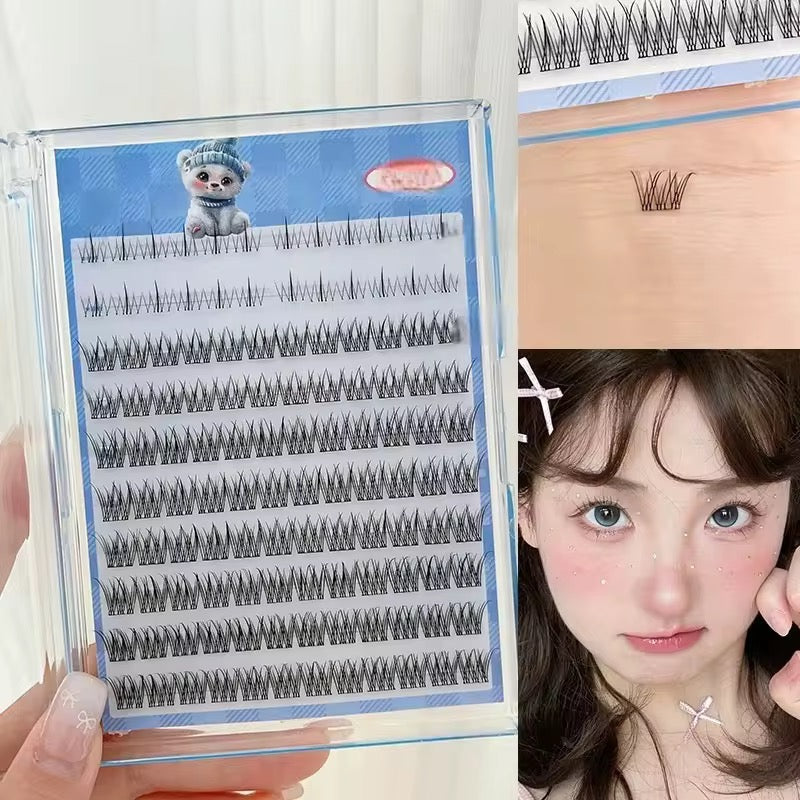 Self adhesive lower + upper eyelash