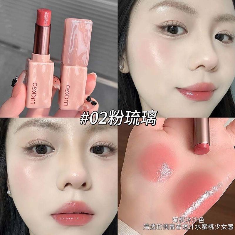 LUCKGO Crystal Clear Water Glow Lipstick