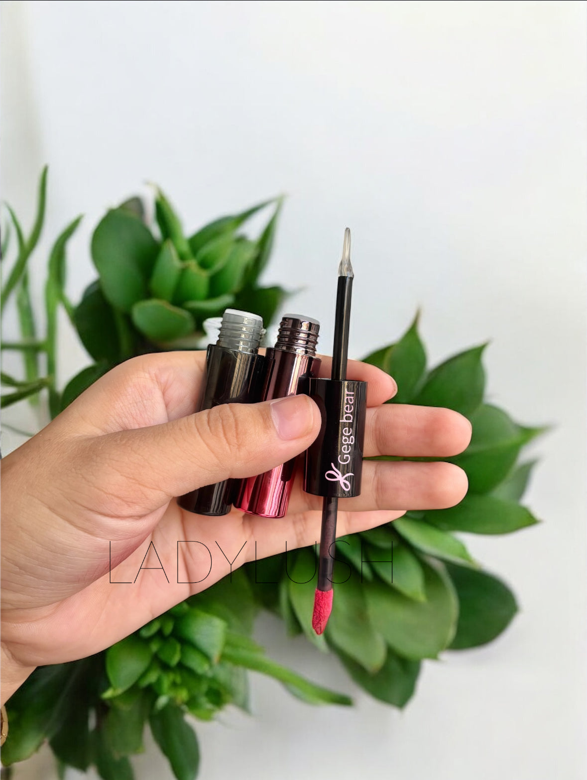 Gege bear Dual Lipgloss + Lipstick