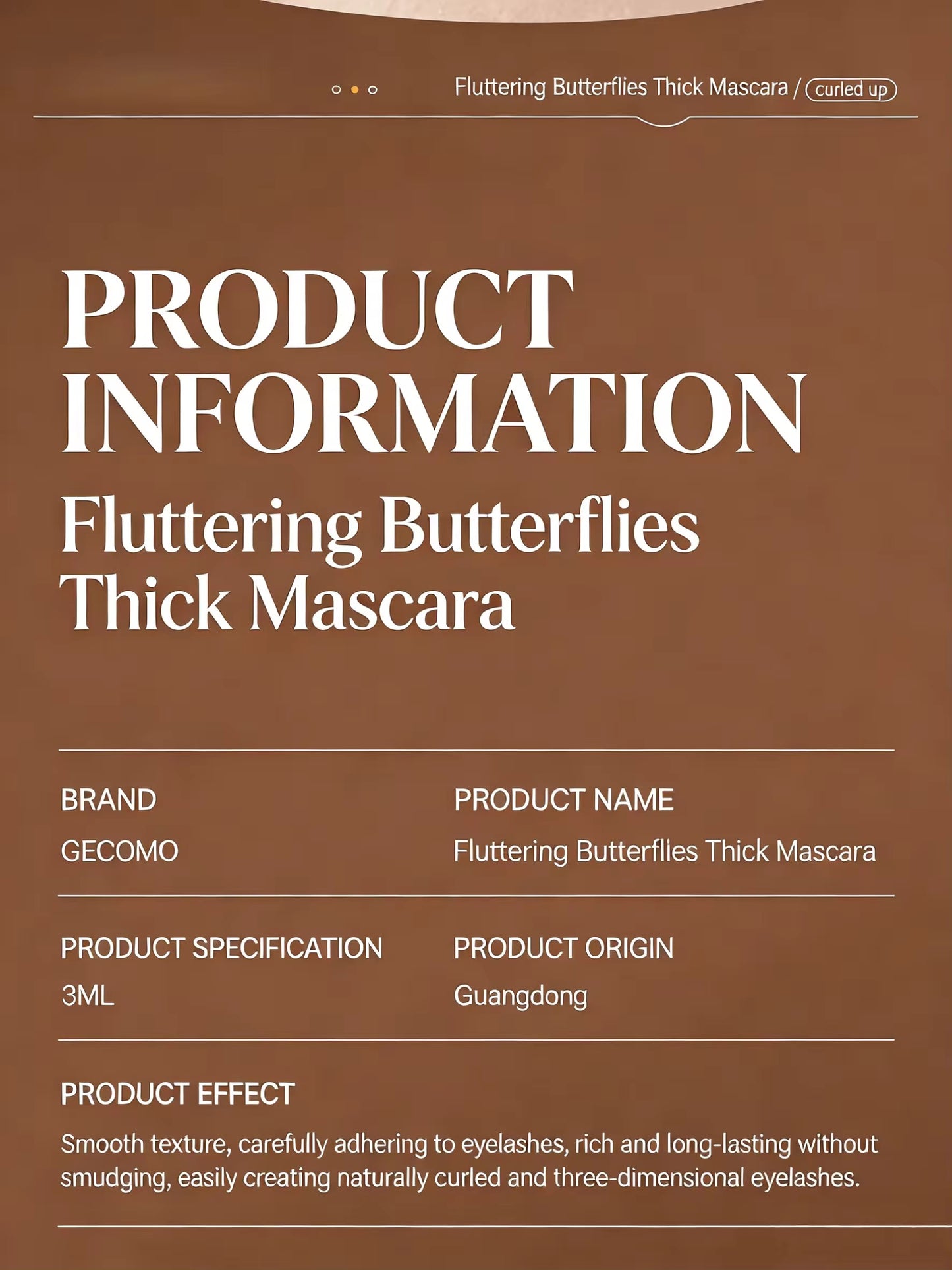 GECOMO Volumizing Mascara