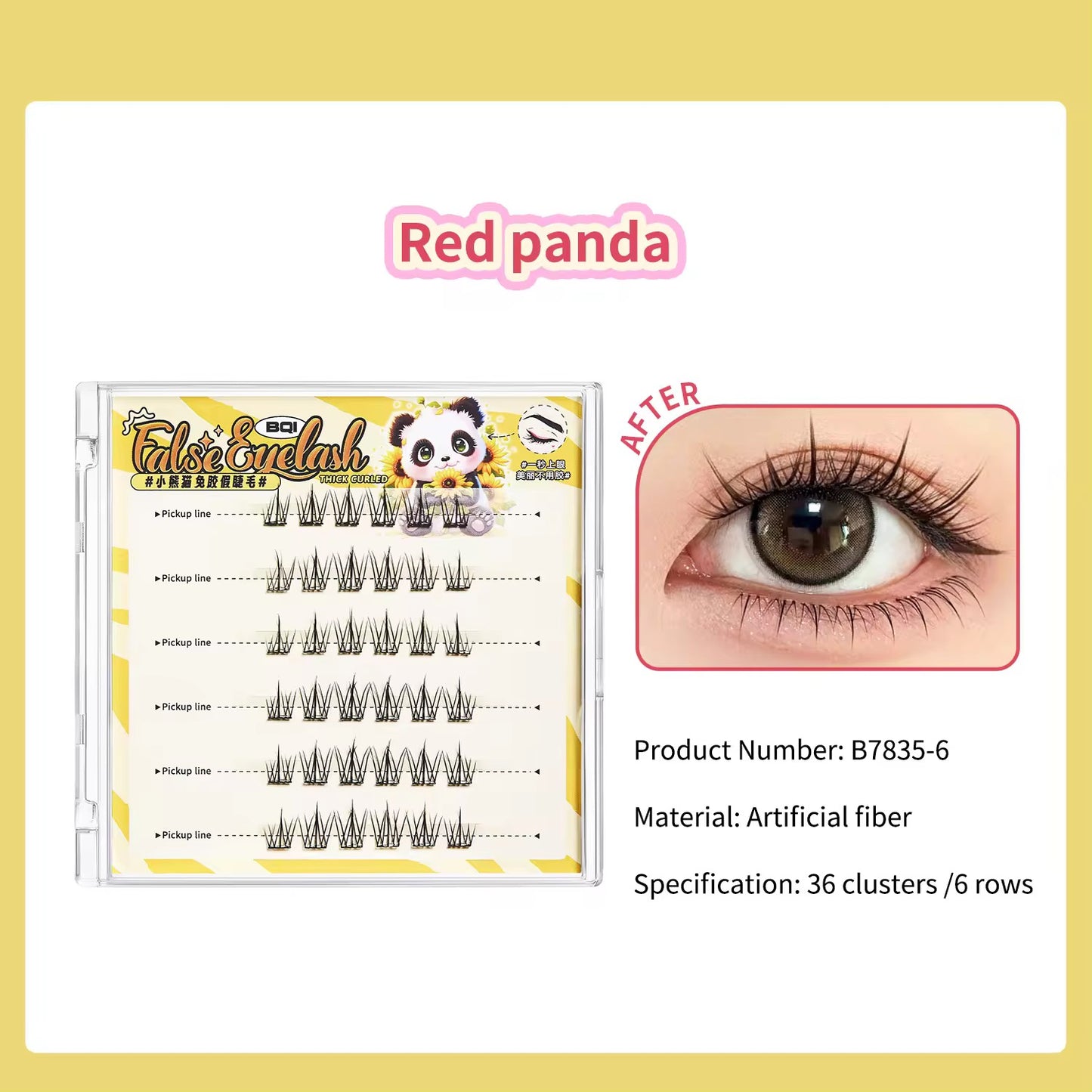 Bqi Glue Free Self adhesive Lashes