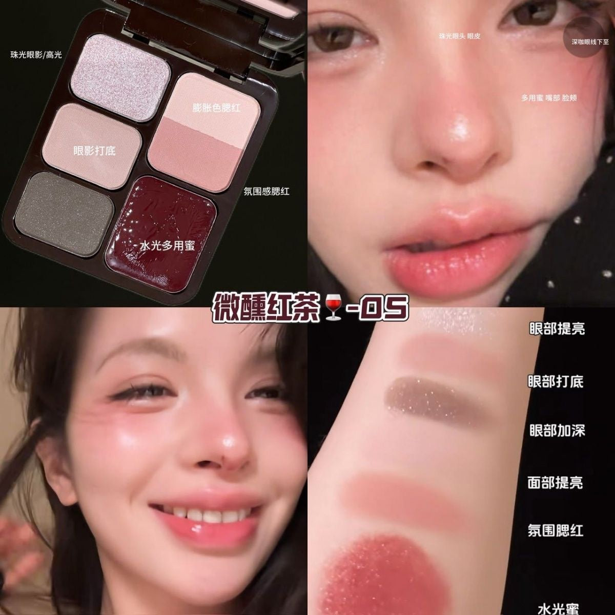 Her orange Makeup pallete