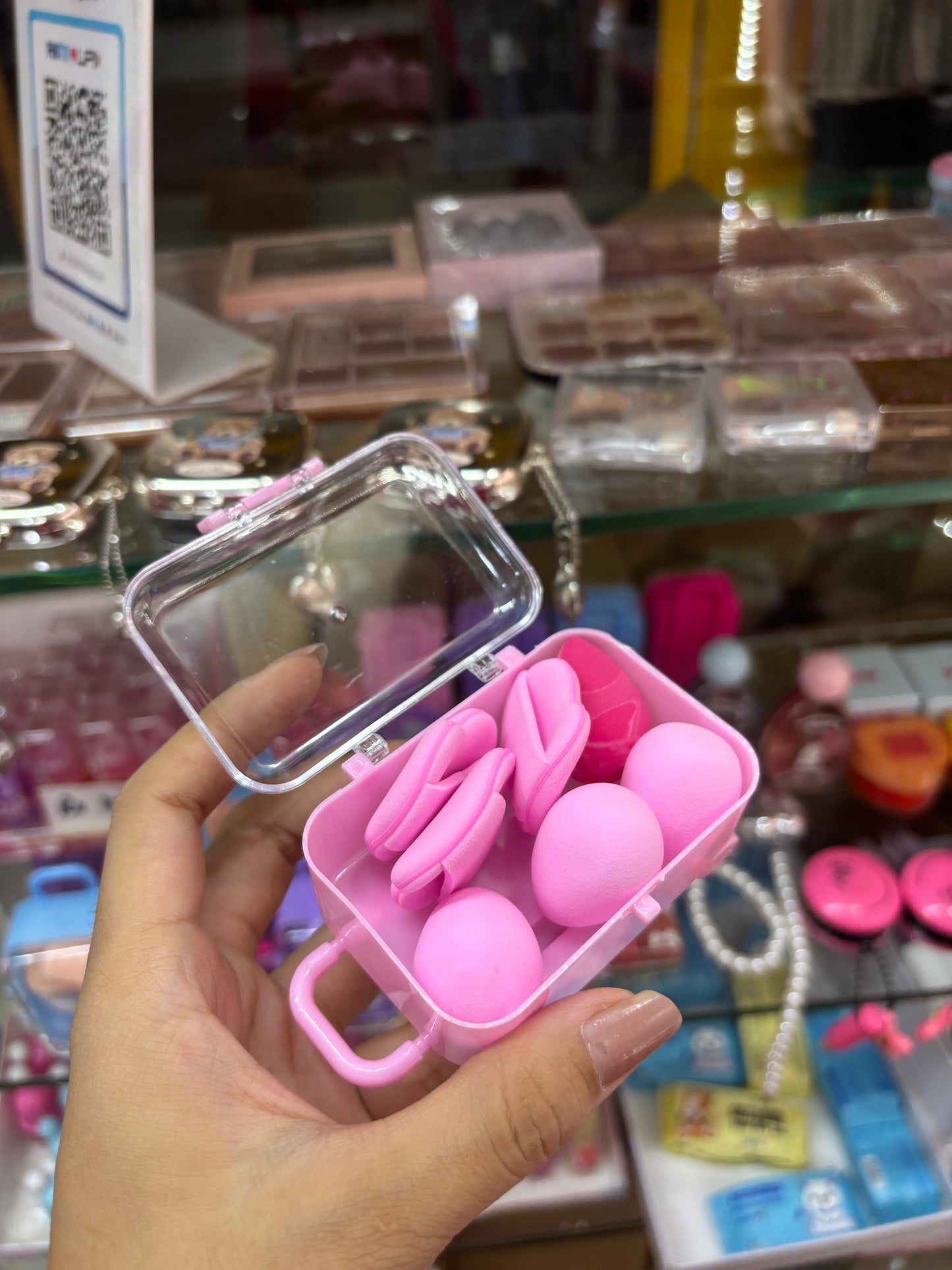 Mini Makeup trolley sponge set