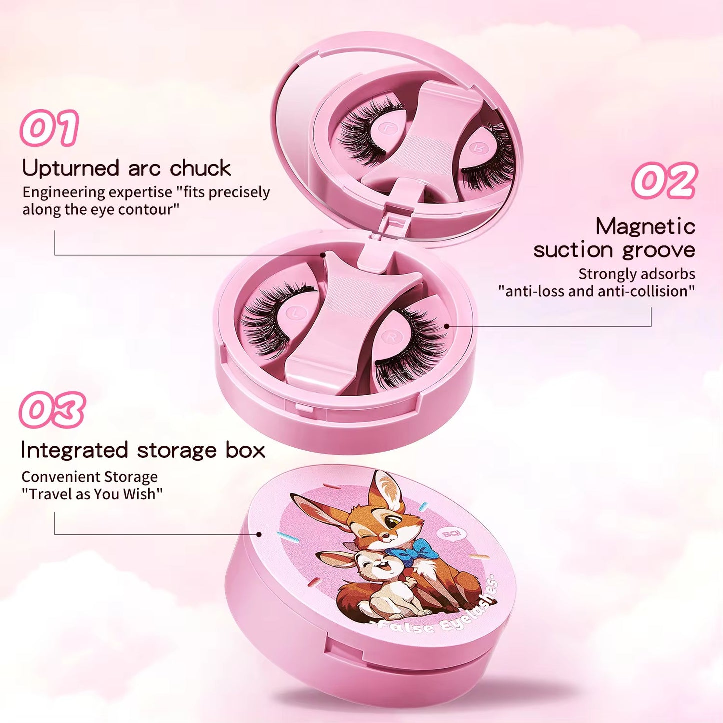 Bqi Magnetic Eyelash Reusable
