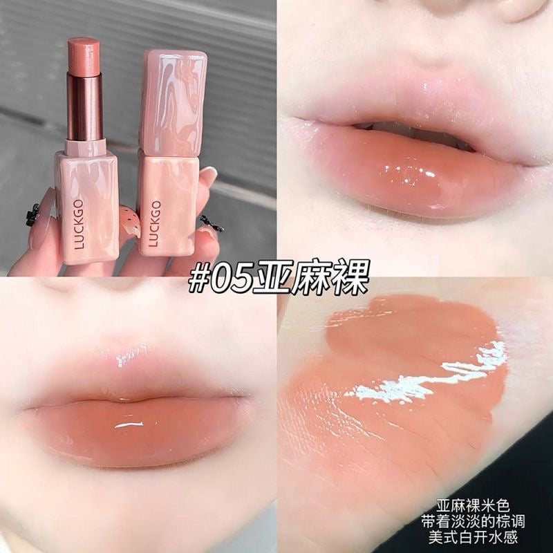 LUCKGO Crystal Clear Water Glow Lipstick
