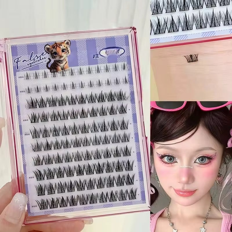 Self adhesive lower + upper eyelash