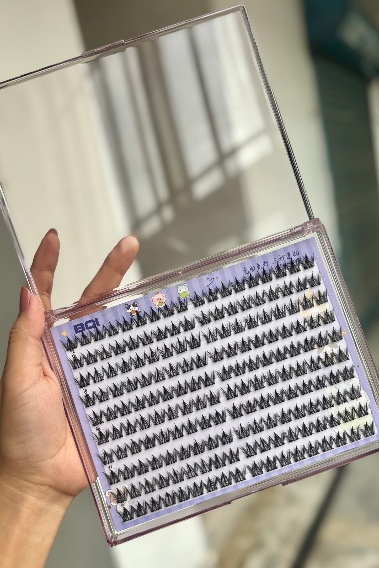 Bqi self adhesive Glue Free lashes