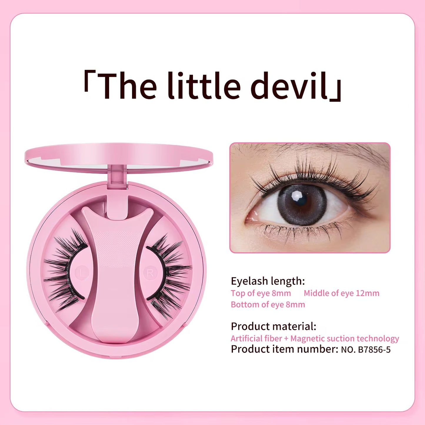 Bqi Magnetic Eyelash Reusable