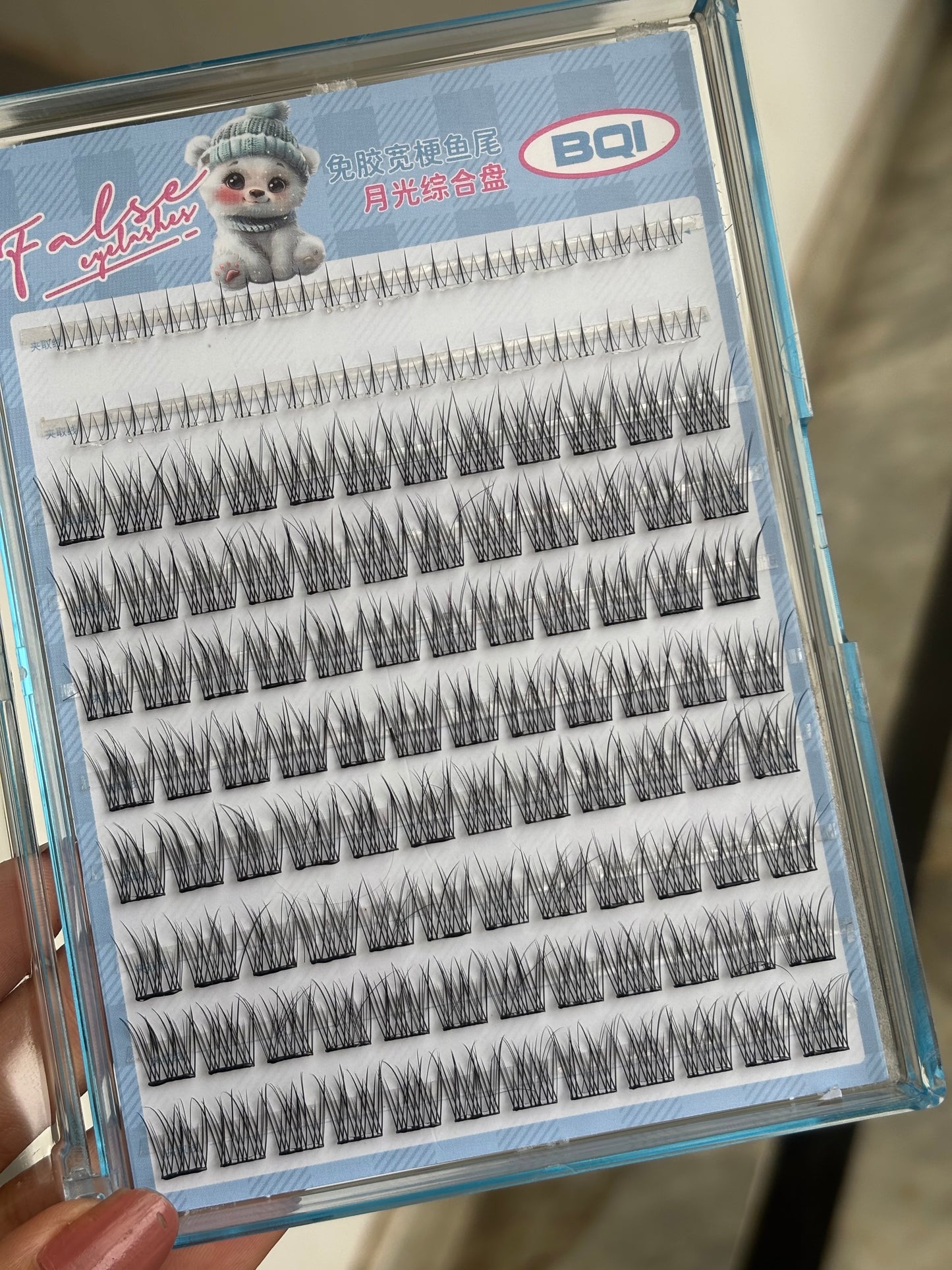 Self adhesive lower + upper eyelash