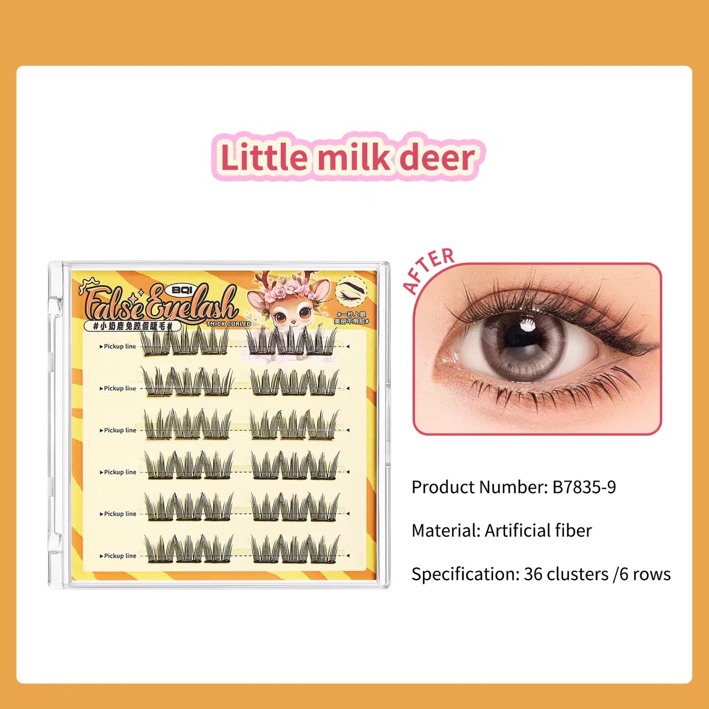 Bqi Glue Free Self adhesive Lashes