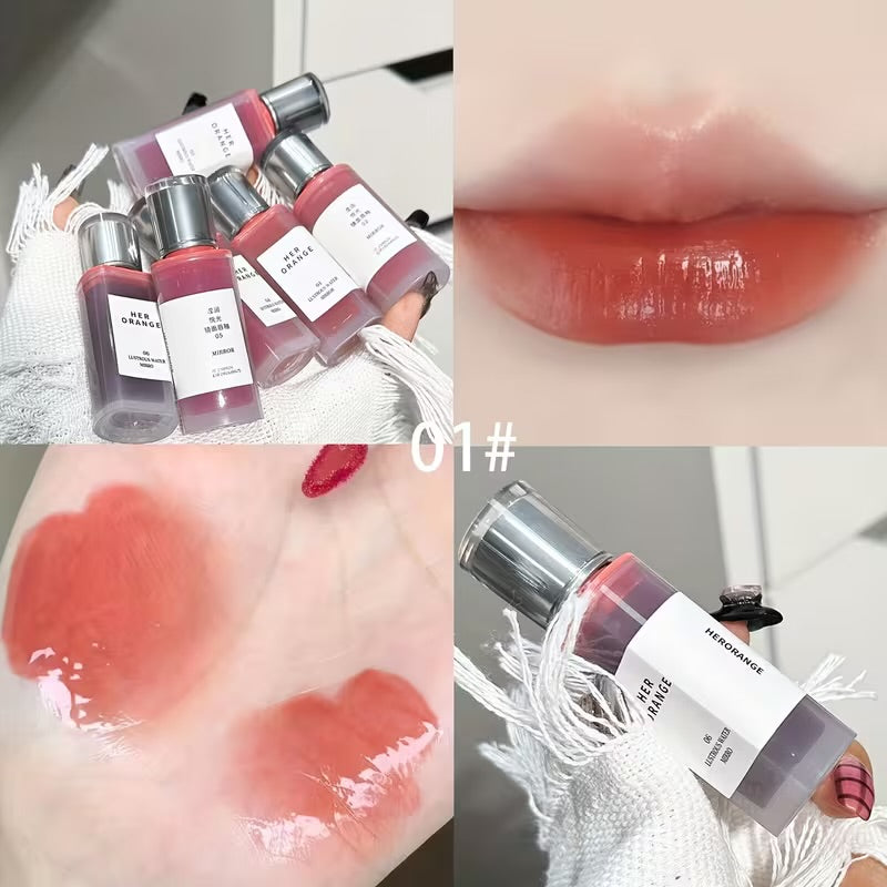 Herorange tinted water lipglaze