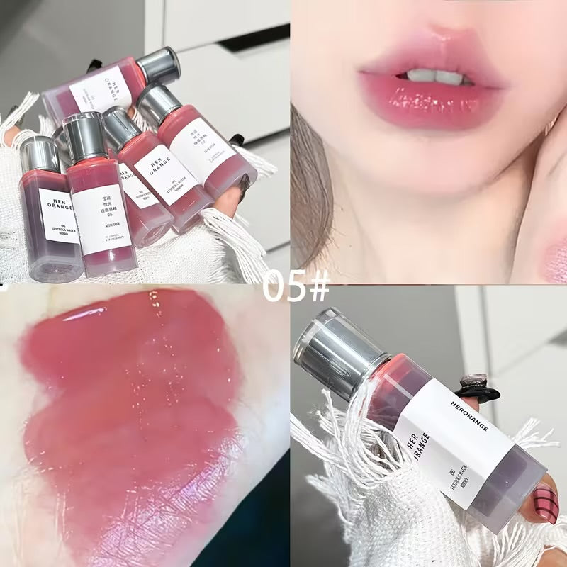 Herorange tinted water lipglaze