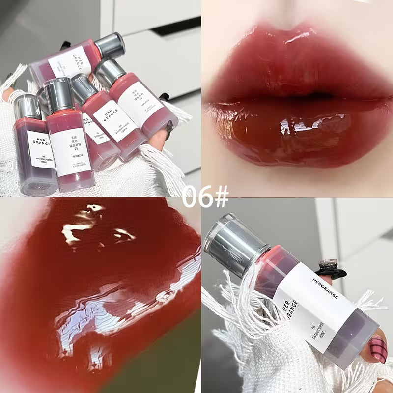 Herorange tinted water lipglaze